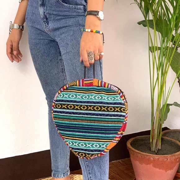 Foldable Heart-Shaped Colorful Cotton Day Backpack - Picture 1 of 12